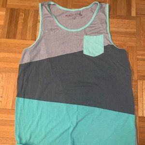 Tri colored tank top.